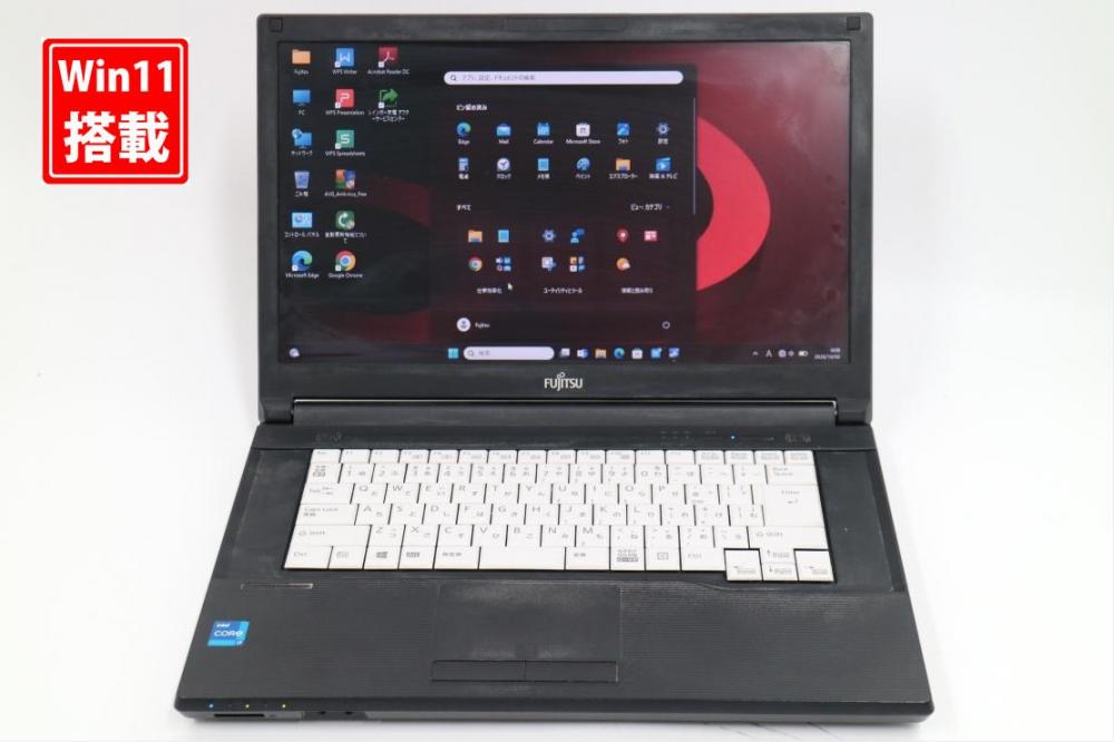 良品 15.6型 Fujitsu LIFEBOOK A7511G Windows11 第11世代 i7-1185G7 16GB NVMe 512GB-SSD 無線Wi-Fi6 Office付き 中古パソコン 管:1452s