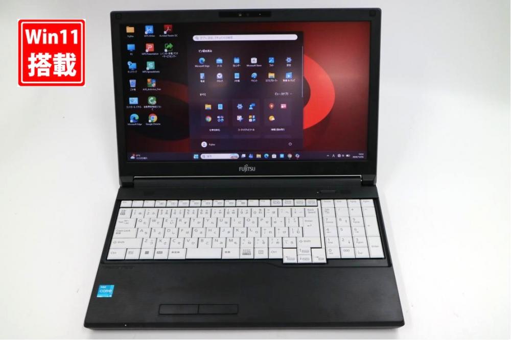 良品 15.6型 Fujitsu LIFEBOOK A5512KX Windows11 第12世代 i3-1215u 8GB NVMe 256GB-SSD カメラ 無線Wi-Fi6 Office付き 中古パソコン 管:1708s