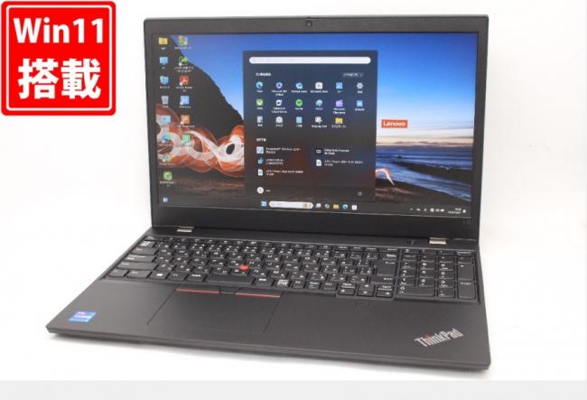 充放電回数6回  中古美品 フルHD 15.6型 Lenovo ThinkPad L15 Gen2 Windows11 第11世代 i7-1165G7 16GB NVMe 512GB-SSD カメラ 無線 Office付 中古パソコン 管:1037m