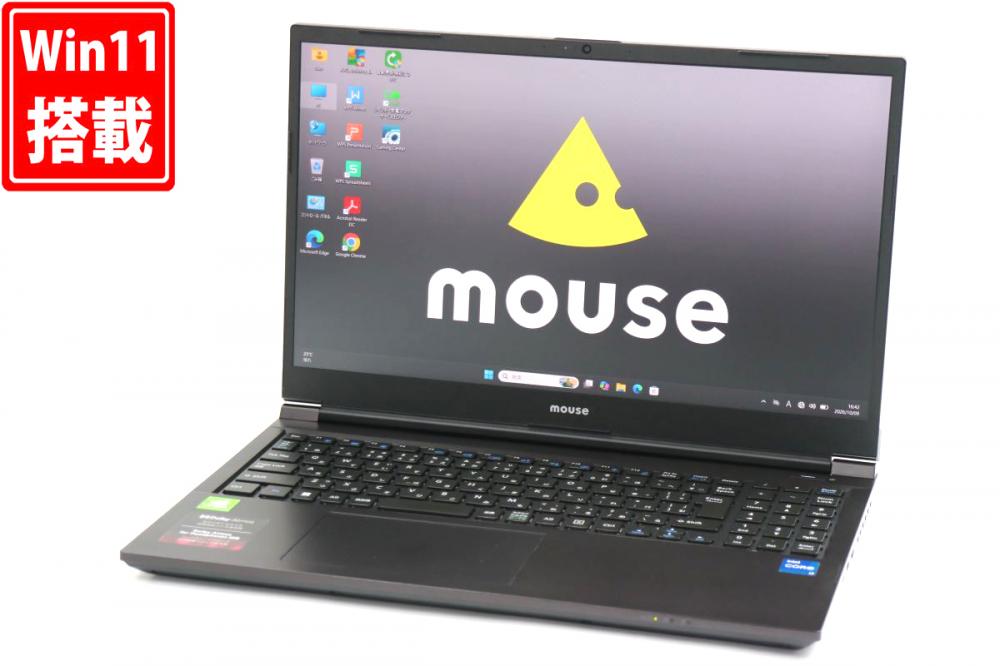 ゲーミングPC 中古 フルHD 15.6型 Mouse マウスコンピューター K5-I7GM5BK-A  Windows11 10コア 第12世代 i7-12650H 16GB NVMe 512GB-SSD NVIDIA GeForce MX550 カメラ Wi-Fi6 Office 管:1642h