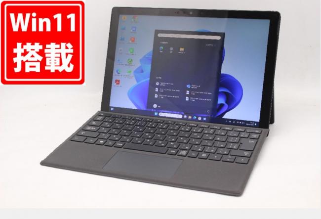 中古 2K対応 タッチ 12.3型 Microsoft Surface Pro7 Model.1866 黒 Windows11 第10世代 i5-1035G4 8GB NVMe 256GB-SSD カメラ 無線Wi-Fi6 Office付 中古パソコン 管:1755m