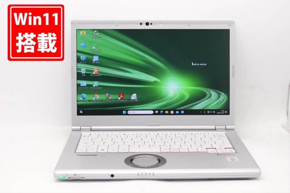 充放電回数51回  中古良品 フルHD 14型 Panasonic Let's note CF-LV9RDHVS Windows11 第10世代 i5-10310u 8GB NVMe 256GB-SSD カメラ 無線Wi-Fi6 Office付 中古パソコン 管:1748x