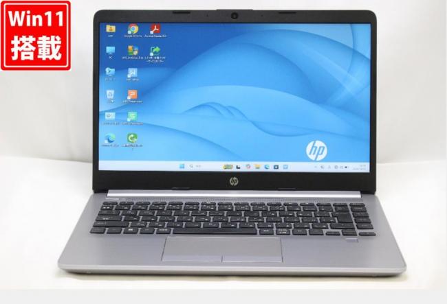 中古 フルHD 14型 HP Notebook PC 245G9 Windows11 AMD Ryzen5 5625U 16GB NVMe 256GB-SSD カメラ 無線Wi-Fi6 Office付き 中古パソコン 管:1675w