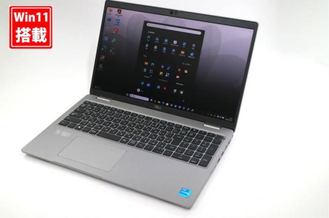 良品 フルHD 15.6型 DELL Latitude 5520 Windows11 第11世代 i5-1145G7 8GB NVMe 256GB-SSD カメラ Office付き 中古パソコン 管:1150s