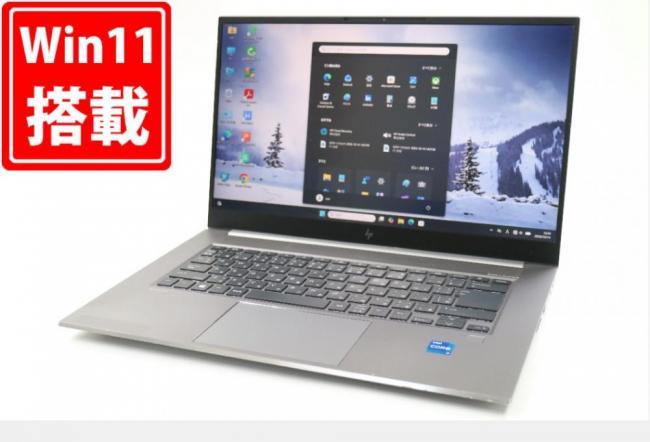中古 フルHD 15.6型 HP ZBook Studio G8 Windows11 8コア 第11世代 i7-11800H 32GB NVMe 512GB-SSD NVIDIA T1200 Laptop カメラ 無線Wi-Fi6 Office付き 中古パソコン 管:1547m