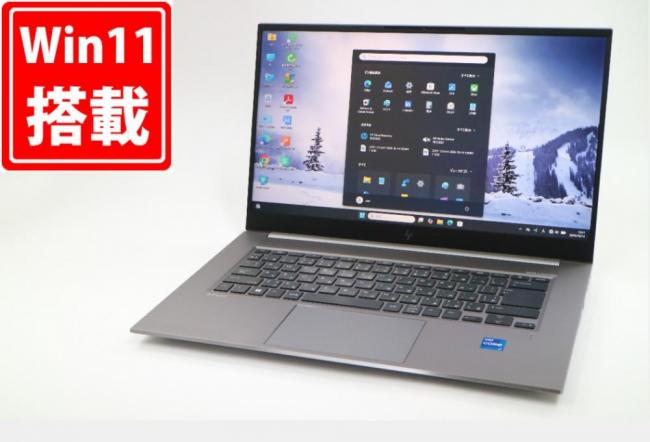 中古 フルHD 15.6型 HP ZBook Studio G8 Windows11 8コア 第11世代 i7-11800H 32GB NVMe 512GB-SSD NVIDIA T1200 Laptop カメラ 無線Wi-Fi6 Office付き 中古パソコン 管:1629m