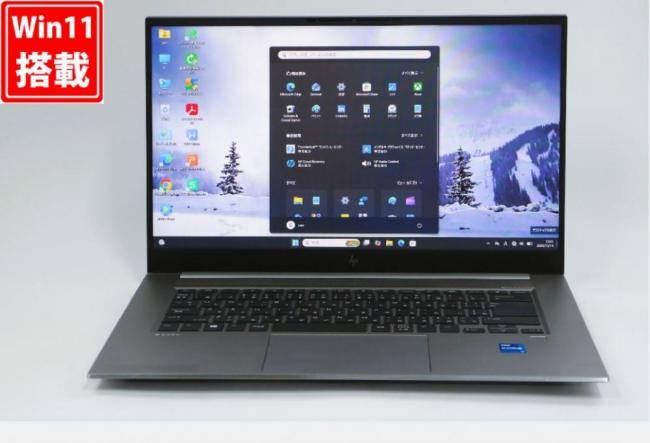 中古 フルHD 15.6型 HP ZBook Studio G8 Windows11 8コア 第11世代 i7-11800H 32GB NVMe 512GB-SSD NVIDIA T1200 Laptop GPU カメラ 無線Wi-Fi6 Office付き 中古パソコン 管:1617v