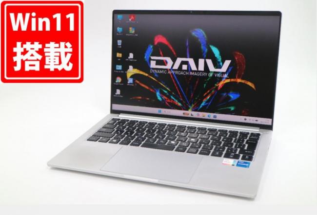 中古 フルHD対応WUXGA 14型 Mouse マウスコンピューター DAIV 21104P Windows11 第11世代 i7-1165G7 16GB NVMe 512GB-SSD カメラ 無線Wi-Fi6 Office付き 中古パソコン 管:1149m