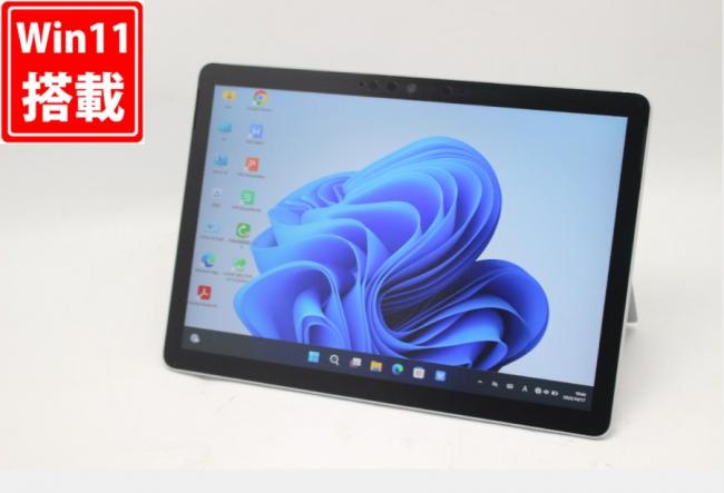 充放電回数40回  954時間 中古美品 フルHD 10型 タブレット Microsoft Surface GO2 1927 Windows11 CoreM3-8100Y 8GB NVMe 128GB-SSD カメラ LTE 無線Wi-Fi6 Office付き 中古パソコン 管:1049m