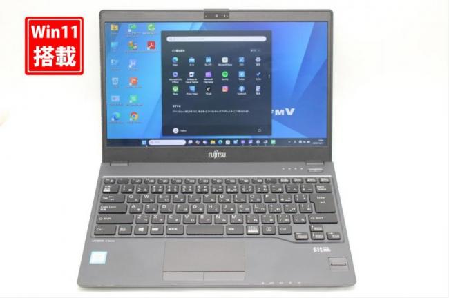 中古 フルHD 13.3型 Fujitsu LIFEBOOK U938S Windows11 第8世代 i5-8350u 8GB 128GB-SSD カメラ 無線 Office付き 中古パソコン 管:1043s