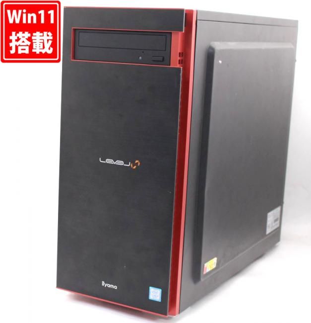 ゲーミングPC  中古良品 UNITCOM・ユニットコム PC iiyama LEVEL-R037-i7K-XN Windows11 八世代 i7-8700K 16GB NVMe 512GB-SSD + 500GB-HDD NVIDIA GTX 1080Ti Office付 管:1118h