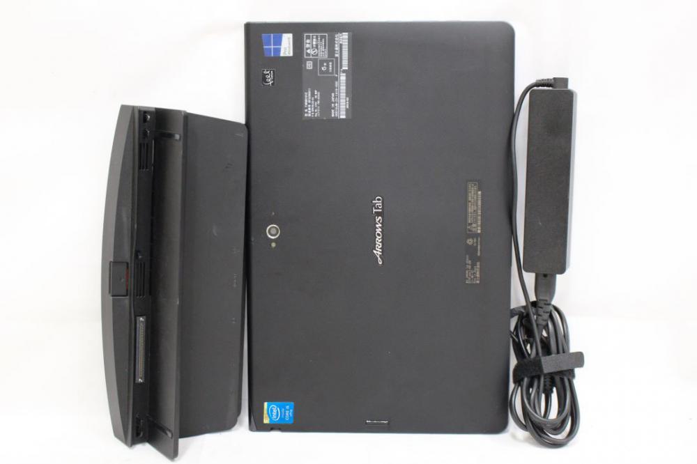  中古 フルHD 13.3型 タブレット Fujitsu ArrowsTab q704H Windows11 四世代 i5-4300U 4GB 128GB-SSD カメラ 無線 Office付 中古パソコン 税無