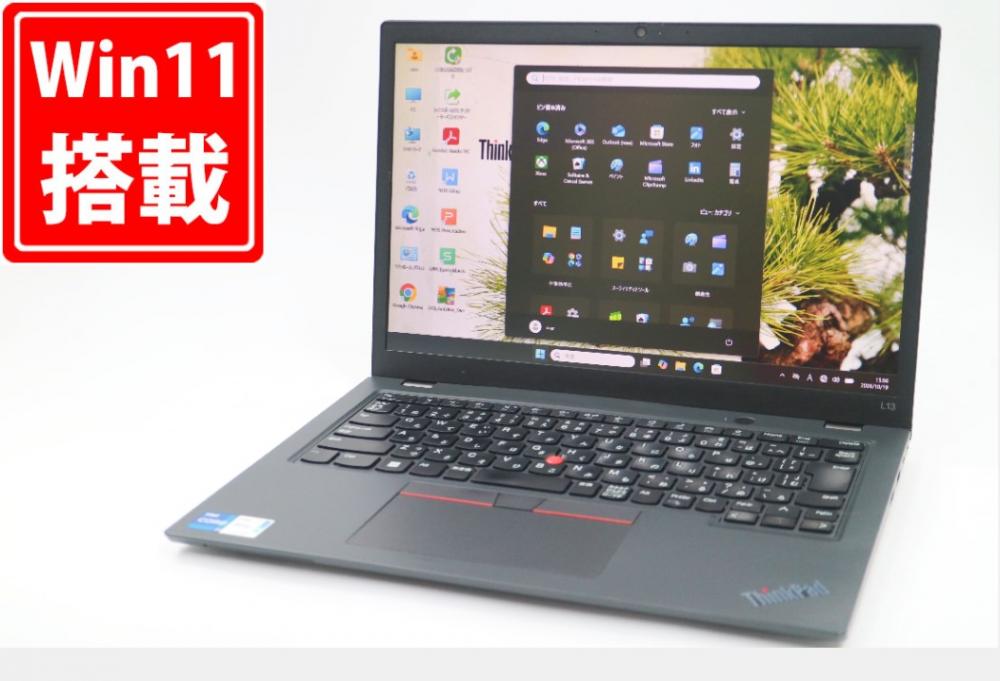 中古 フルHD対応WUXGA 13.3型 Lenovo ThinkPad L13 Gen3 Windows11 10コア 第12世代 i7-1255U 16GB NVMe 512GB-SSD カメラ 無線Wi-Fi6 Office付き 中古パソコン 管:1645m