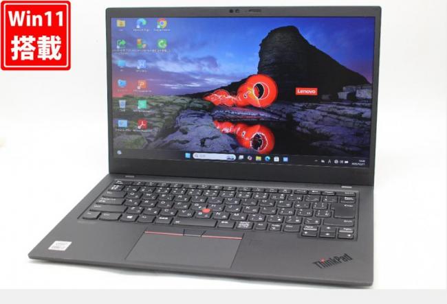 中古 2K対応 14型 Lenovo ThinkPad X1 Carbon Gen8 Windows11 第10世代 i7-10510U 16GB NVMe 512GB-SSD カメラ 無線Wi-Fi6 Office付き 中古パソコン 管:1077w