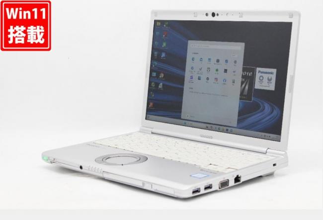 充放電回数27回  中古 フルHD対応WUXGA 12.1型 Panasonic Let's note CF-SV8RDAVS Windows11 第8世代 i5-8365u 8GB 256GB-SSD カメラ 無線 Office付き 中古パソコン 管:1050r