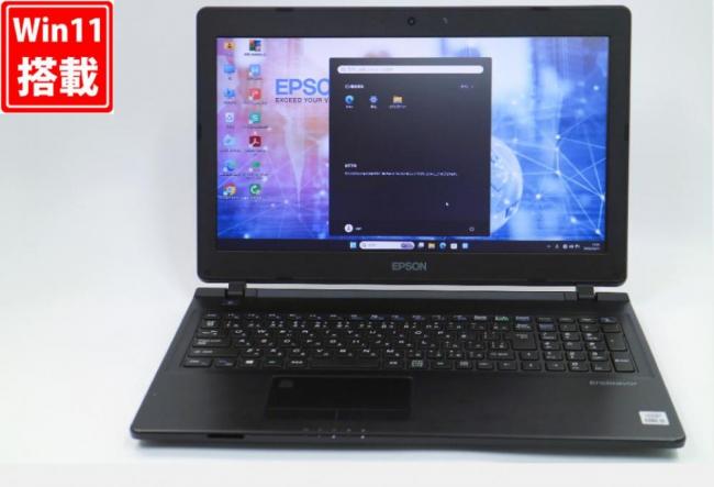 中古 フルHD 15.6型 EPSON Endeavor NJ4400 Windows11 第10世代 i5-10210U 8GB 256GB-SSD カメラ 無線Wi-Fi6 Office付き 中古パソコン 管:1408v
