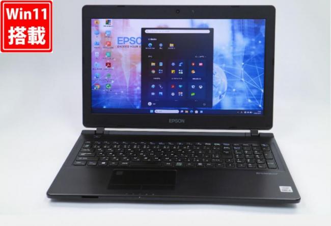 中古 フルHD 15.6型 EPSON Endeavor NJ4400 Windows11 第10世代 i5-10210U 8GB 256GB-SSD カメラ 無線Wi-Fi6 Office付き 中古パソコン 管:1513v