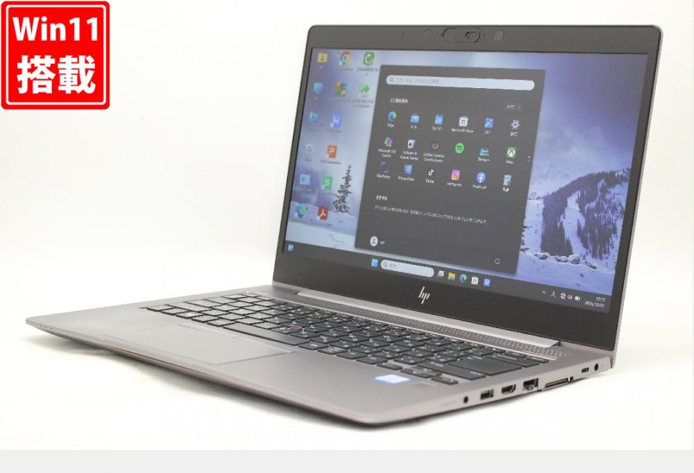 ゲーミングPC  良品 フルHD 14型 HP ZBOOK 14u G5 Windows11 第8世代 i7-8550u 16GB NVMe 512GB-SSD Radeon Pro WX3100 カメラ 無線 Office付き 中古パソコン 管:1735r