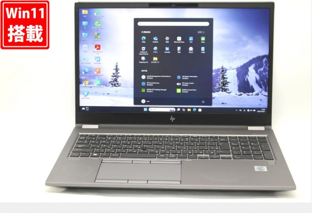 ゲーミングPC  中古 フルHD 15.6型 HP ZBook Fury 15 G7 Workstation Windows11 第10世代 i7-10850H 32GB NVMe 1TB-SSD NVIDIA Quadro RTX 3000 カメラ LTE 無線Wi-Fi6 Office付き 中古