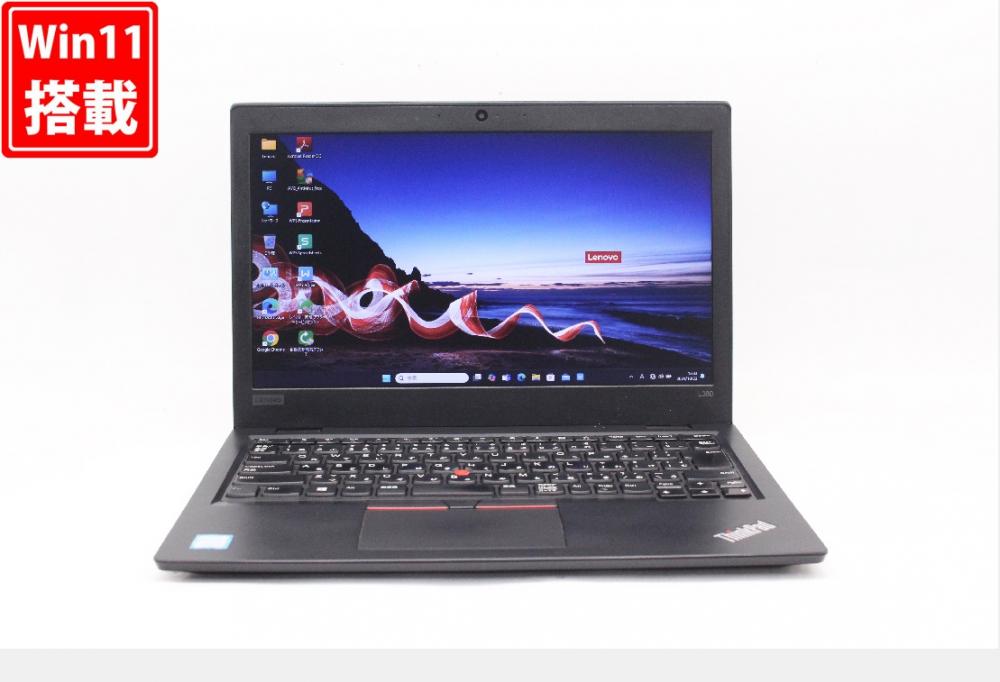 中古 13.3型 Lenovo ThinkPad L380 Windows11 八世代 i5-8250U 16GB NVMe 512GB-SSD カメラ 無線 Office付 中古パソコン 税無 管:1300w