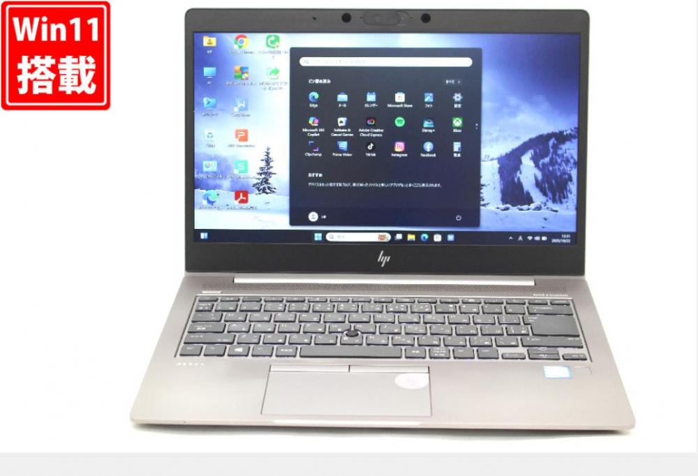 中古 フルHD 14型 HP ZBook 14U G6 Windows11 第8世代 i7-8565U 16GB NVMe 512GB-SSD カメラ 無線Wi-Fi6 Office付き 中古パソコン 管:1355v