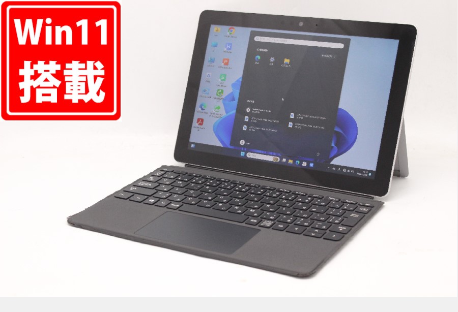 925時間 中古良品 フルHD タッチ 10型 Microsoft Surface GO Model.1824 Windows11 Pentium 4415Y 8GB NVMe 128GB-SSD カメラ 無線 Office付 中古パソコン 管:1445m