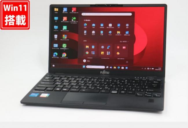 中古 フルHD タッチ 13.3型 Fujitsu LIFEBOOK U9311F Windows11 第11世代 i5-1145G7 8GB NVMe 256GB-SSD カメラ 無線Wi-Fi6 Office付き 中古パソコン 管:1421v