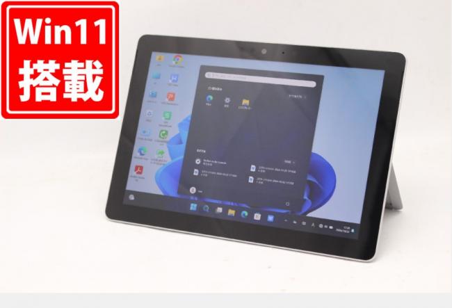 充放電回数14回  美品 10型 タブレット Microsoft Surface GO Model.1824 Windows11 Pentium 4415Y 4GB NVMe 64GB-SSD カメラ LTE 無線 Office付 中古パソコン 管:1740m