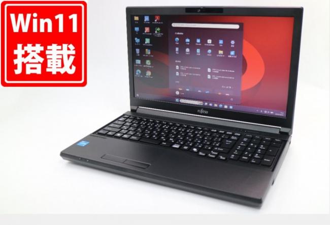 NVMe 新品256GB-SSD 良品 15.6型 Fujitsu LIFEBOOK A5513R Windows11 第13世代 i3-1315U 8GB カメラ 無線Wi-Fi6 Office付き 中古パソコン 管:0933m