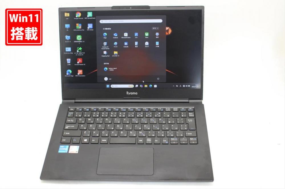 中古 フルHD 13.3型 MOUSE iiyama L140MU Windows11 第11世代 i5-1135g7 16GB NVMe 512GB-SSD カメラ 無線Wi-Fi6 Office付き 中古パソコン 管:1142s