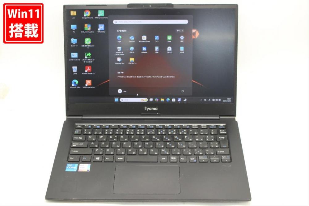 中古 フルHD 13.3型 MOUSE iiyama L140MU Windows11 第11世代 i5-1135g7 16GB NVMe 512GB-SSD カメラ 無線Wi-Fi6 Office付き 中古パソコン 管:1545s