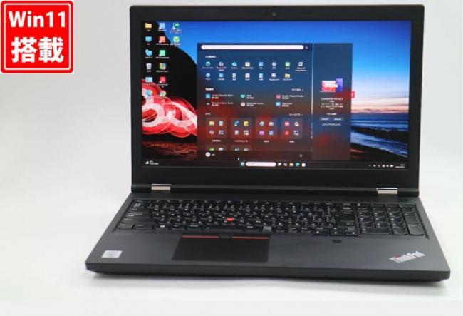ゲーミングPC 充放電回数42回 中古美品 フルHD 15.6型 Lenovo ThinkPad P15 Gen1 Windows11 第10世代 i7-10850H 16GB NVMe 256GB-SSD NVIDIA Quadro RTX 3000 カメラ LTE 無線Wi-Fi6 Office