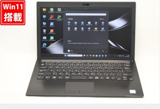 中古 フルHD 13.3型 SONY VAIO VJPG11C11N Windows11 第8世代 i5-8250U 8GB 256GB-SSD カメラ 無線 Office付き 中古パソコン  管:1037v