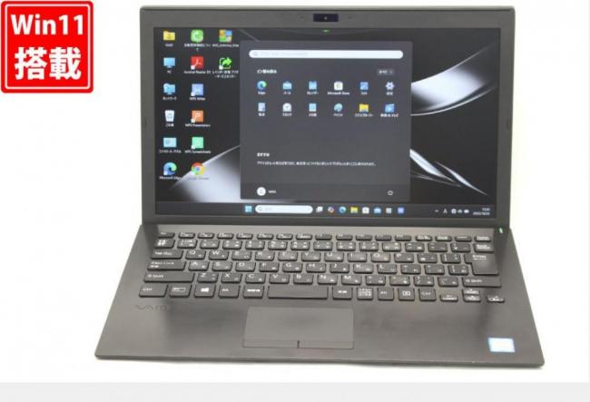 中古 フルHD 13.3型 SONY VAIO VJPG11C11N Windows11 第8世代 i5-8250U 8GB 256GB-SSD カメラ 無線 Office付き 中古パソコン  管:1332v