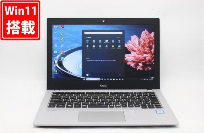 中古美品 フルHD 12.5型 NEC VersaPro VKT16B-3 Windows11 第8世代 i5-8250U 8GB NVMe 256GB-SSD カメラ 無線 Office付き 中古パソコン 管:1519j