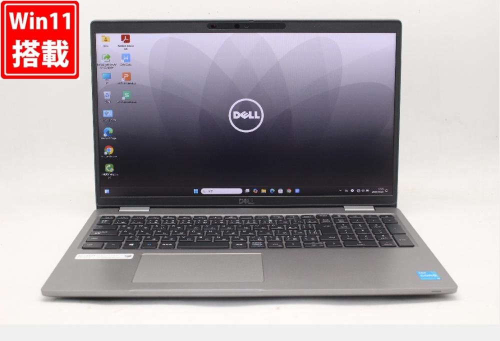 良品 フルHD タッチ 15.6型 DELL Latitude 5520 Windows11 第11世代 i3-1125G4 8GB NVMe 512GB-SSD カメラ 無線Wi-Fi6 Office付 中古パソコン 管:1800w