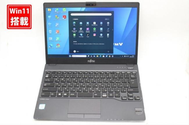 中古 フルHD 13.3型 Fujitsu LIFEBOOK U938S Windows11 第8世代 i5-8350u 8GB 256GB-SSD カメラ 無線 Office付き 中古パソコン 管:1034s
