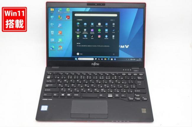 中古良品 フルHD 13.3型 Fujitsu LIFEBOOK U939B Windows11 第8世代 i5-8365u 8GB NVMe 256GB-SSD カメラ LTE 無線 Office付き 中古パソコン 管:1746s