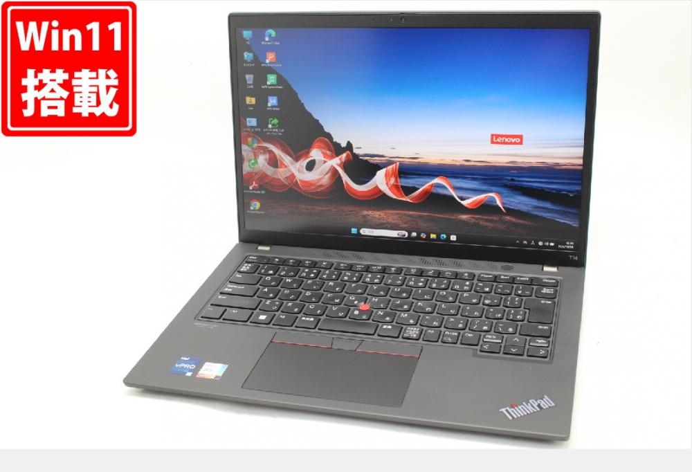 中古 2K対応 14型 Lenovo ThinkPad T14 Gen3 Windows11 12コア 第12世代 i7-1280P 32GB NVMe 512GB-SSD カメラ 無線Wi-Fi6 Office付き 中古パソコン 管:1189w