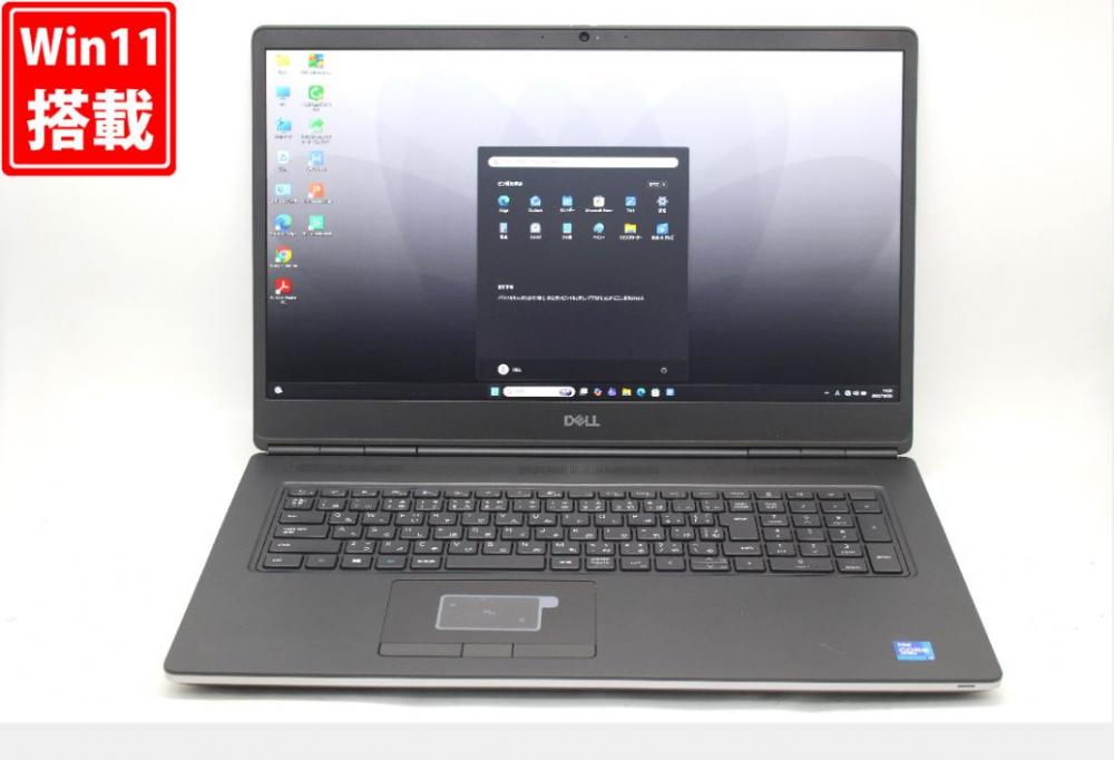 ゲーミングPC  美品 フルHD 17.3型 DELL Precision 7760 Windows11 8コア 第11世代 i7-11850H 32GB NVMe 512GB-SSD NVIDIA RTX A5000 Laptop カメラ 無線Wi-Fi6 Office付き 中古パソコン 管:14