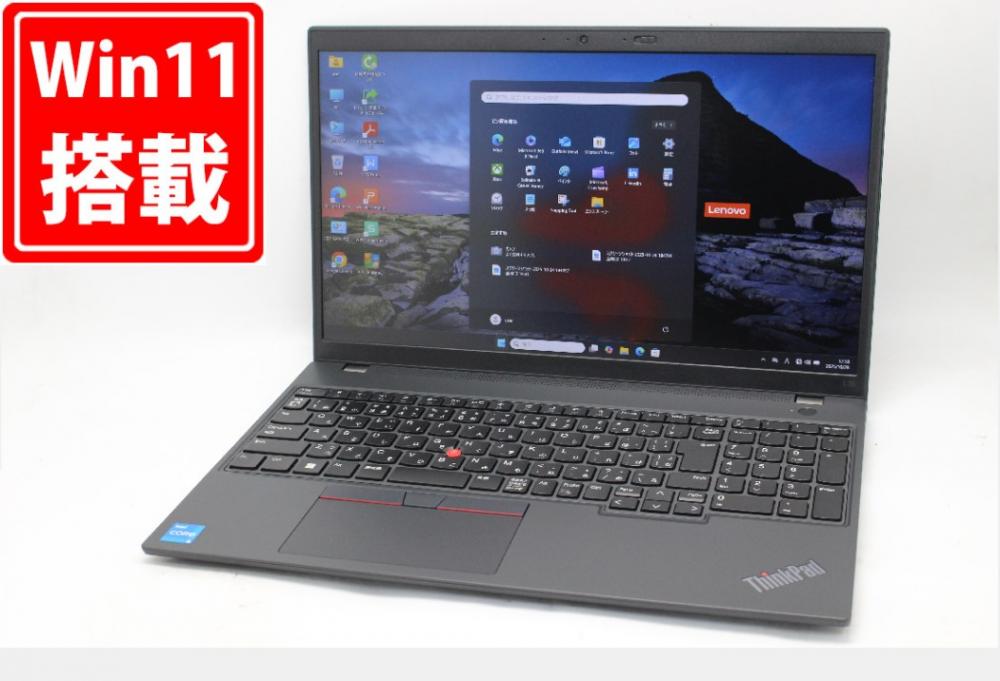 充放電回数3回  26時間 超美品 フルHD 15.6型 Lenovo ThinkPad L15 Gen4 Windows11 10コア 第13世代 i5-1335U 16GB NVMe 512GB-SSD カメラ 無線Wi-Fi6 Office付き 中古パソコン 管:1828m