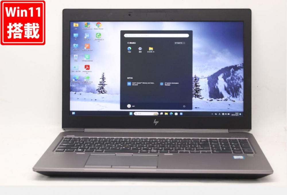 ゲーミングPC  NVMe 新品256GB-SSD + 1TB-HDD 中古良品 フルHD 15.6型 HP ZBook 15 G6 Windows11 九世代 i7-9750H 16GB NVIDIA Quadro T1000 無線Wi-Fi6 Office付 中古パソコン 管:1032v