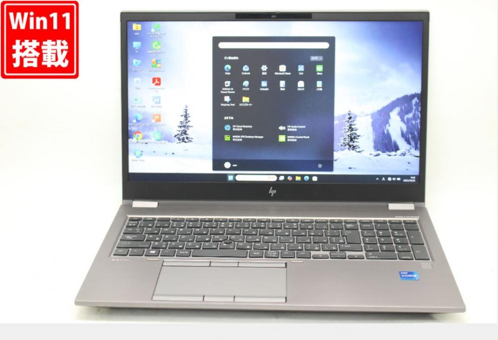 中古美品 フルHD 15.6型 HP ZBook Fury 15.6inch G8 Mobile Workstation Windows11 8コア 第11世代 i7-11800H 16GB NVMe 512GB-SSD NVIDIA T1200 Laptop GPU カメラ LTE 無線Wi-Fi