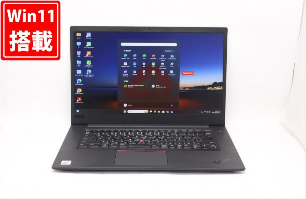 良品 フルHD 15.6型 Lenovo ThinkPad P1 Gen 3 Windows11 第10世代 i7-10750H 32GB NVMe 1TB NVIDIA Quadro T1000 with Max-Q Design カメラ Wi-Fi6 Office 中古パソコン 管:1413j