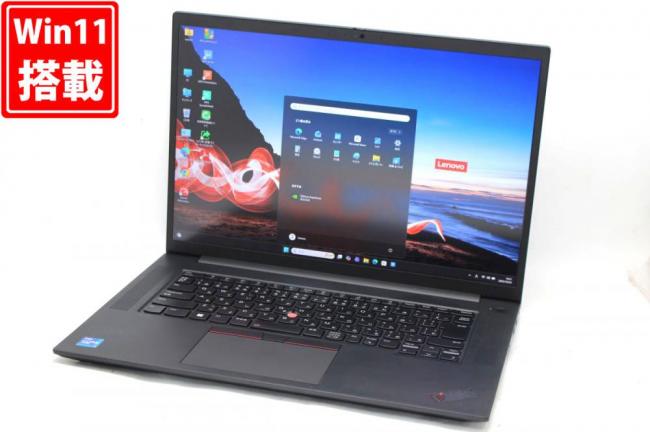 ゲーミングPC  中古 2K対応 16型 Lenovo ThinkPad P1 Gen4 Type-20Y4 Windows11 8コア 第11世代 i7-11800H 32GB NVMe 512GB-SSD NVIDIA GeForce RTX 3070 Laptop カメラ 管:1102h