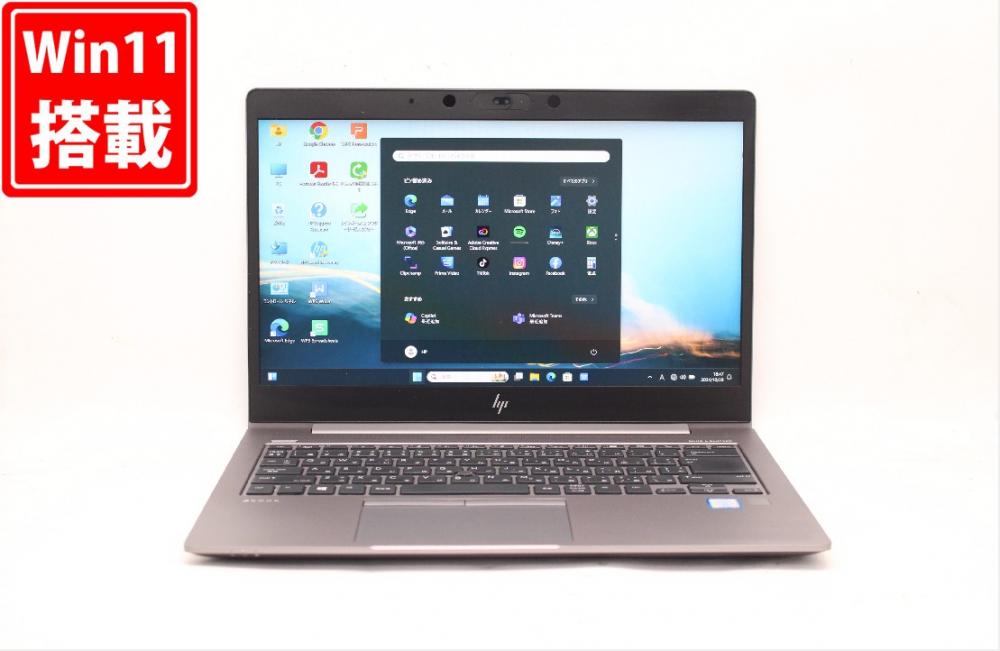 ゲーミングPC  良品 フルHD 14型 HP ZBook 14u G5 Windows11 八世代 i7-8650U 32GB NVMe 512GB-SSD AMD Radeon Pro WX3100 カメラ 無線 Office付 中古パソコン 管:0916j