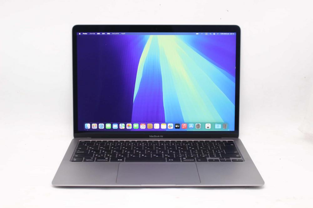 良品 2K対応 13.3型 Apple MacBook Air A2179 (2020年)グレー macOS Sequoia(正規Win11追加可) 第10世代 i5-1030NG7 16GB NVMe 256GB-SSD カメラ 無線 中古パソコン 管:1523j