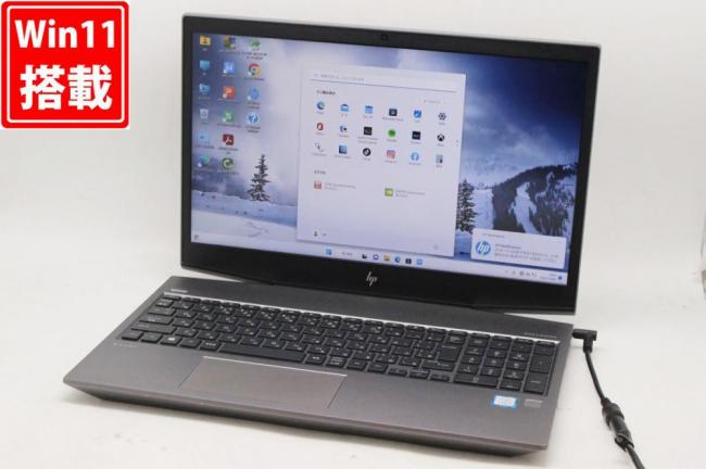 即日発送 訳あり フルHD 15.6インチ HP MobileWorkstation ZBook 15v G5 Windows11 高性能 八世代Core i7-8750H 16GB 256GB-SSD + 750GB-HDD NVIDIA Quadro P600 カメラ 無線 Office