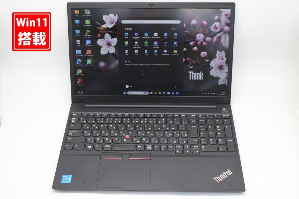 325時間 中古美品 フルHD 15.6型 Lenovo ThinkPad E15 Gen2 Windows11 第11世代 i5-1135G7 8GB NVMe 256GB-SSD カメラ 無線 Office付き 中古パソコン 管:1004s