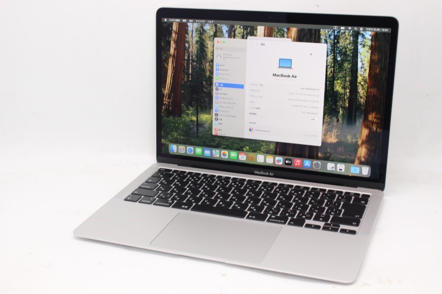 中古美品 2K対応 13.3型 Apple MacBoko Air A2179 macOS Sequoia 15.1(正規Win11追加可) 第10世代 i5-1030NG7 16GB NVMe 1TB-SSD カメラ 無線 中古パソコン 管:1350m